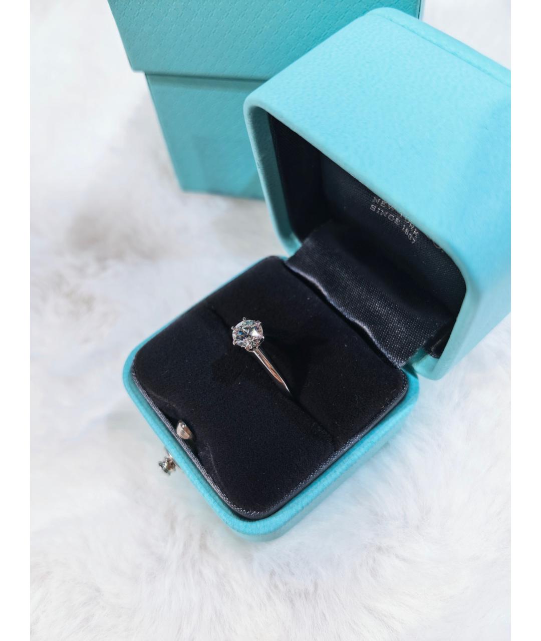 TIFFANY&CO Серебряное платиновое кольцо, фото 3