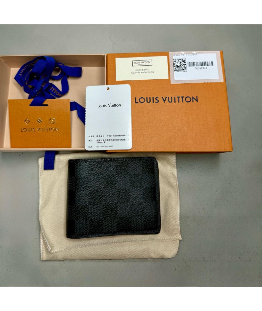 LOUIS VUITTON Черный кошелек, фото 5