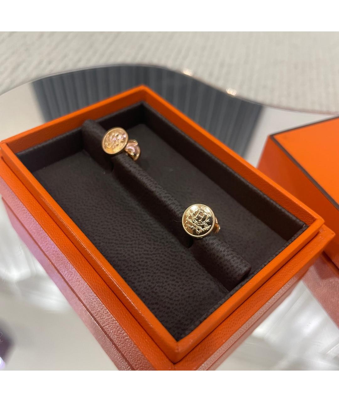 HERMES Золотые серьги из розового золота, фото 3