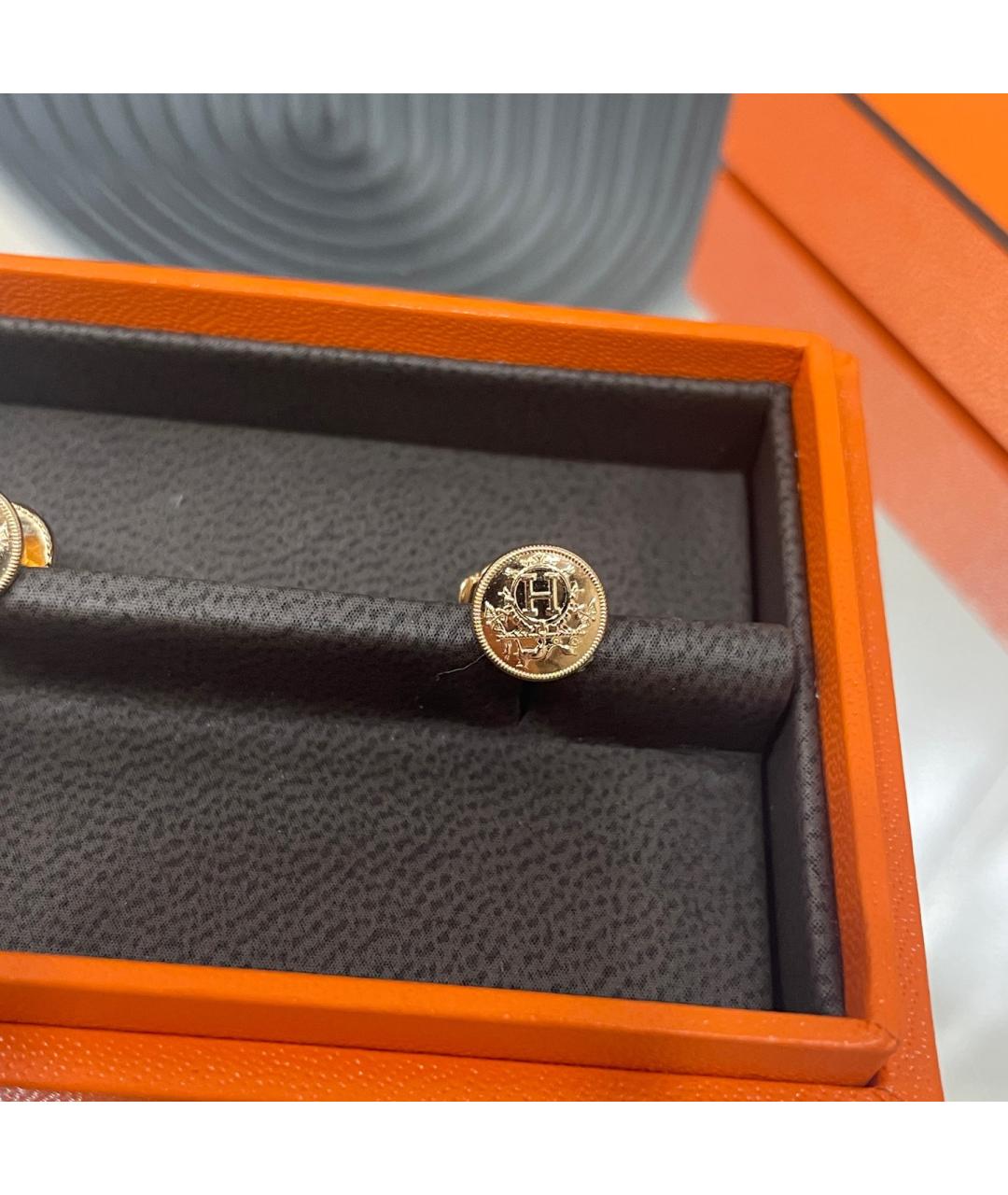 HERMES Золотые серьги из розового золота, фото 4