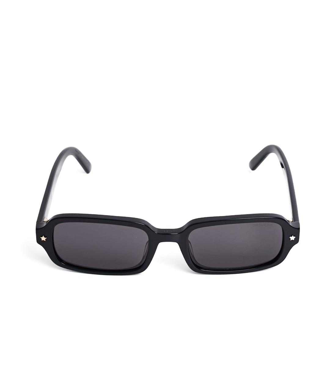 CHRISTIAN DIOR Черные пластиковые солнцезащитные очки, фото 1
