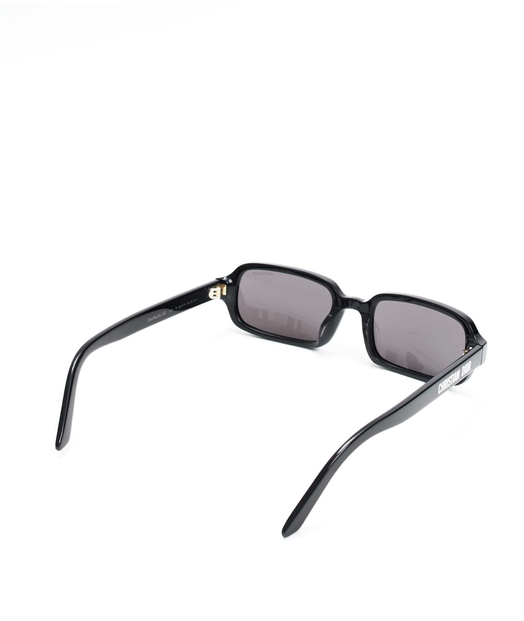 CHRISTIAN DIOR Черные пластиковые солнцезащитные очки, фото 4