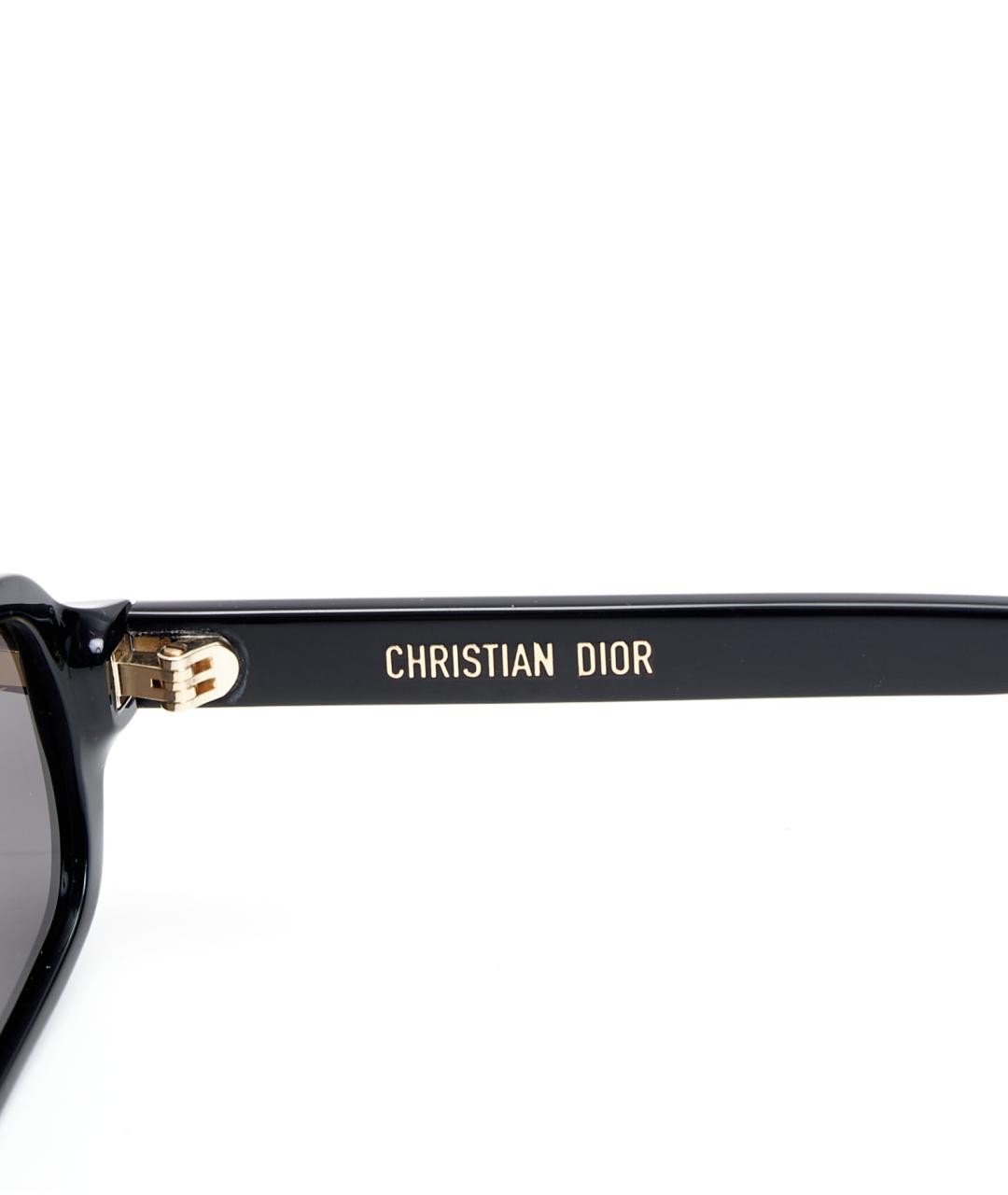 CHRISTIAN DIOR Черные пластиковые солнцезащитные очки, фото 5