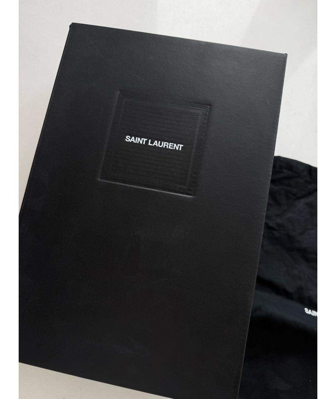 SAINT LAURENT Белые текстильные кеды, фото 7