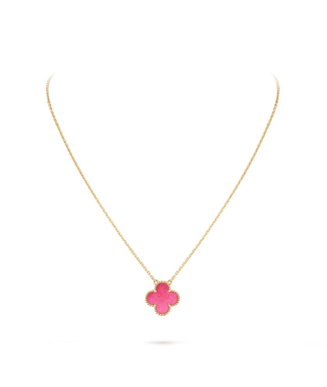 VAN CLEEF & ARPELS Розовое колье из желтого золота, фото 5