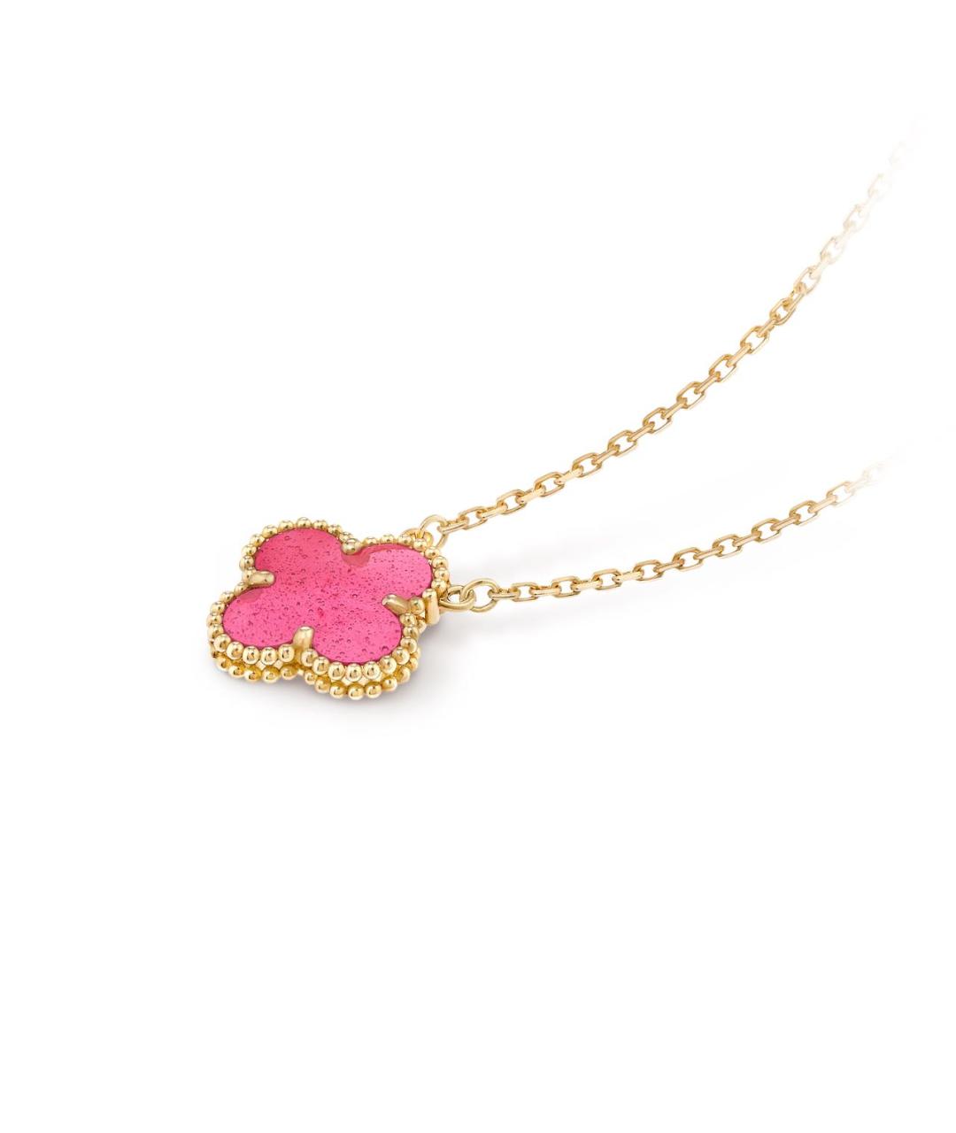 VAN CLEEF & ARPELS Розовое колье из желтого золота, фото 4