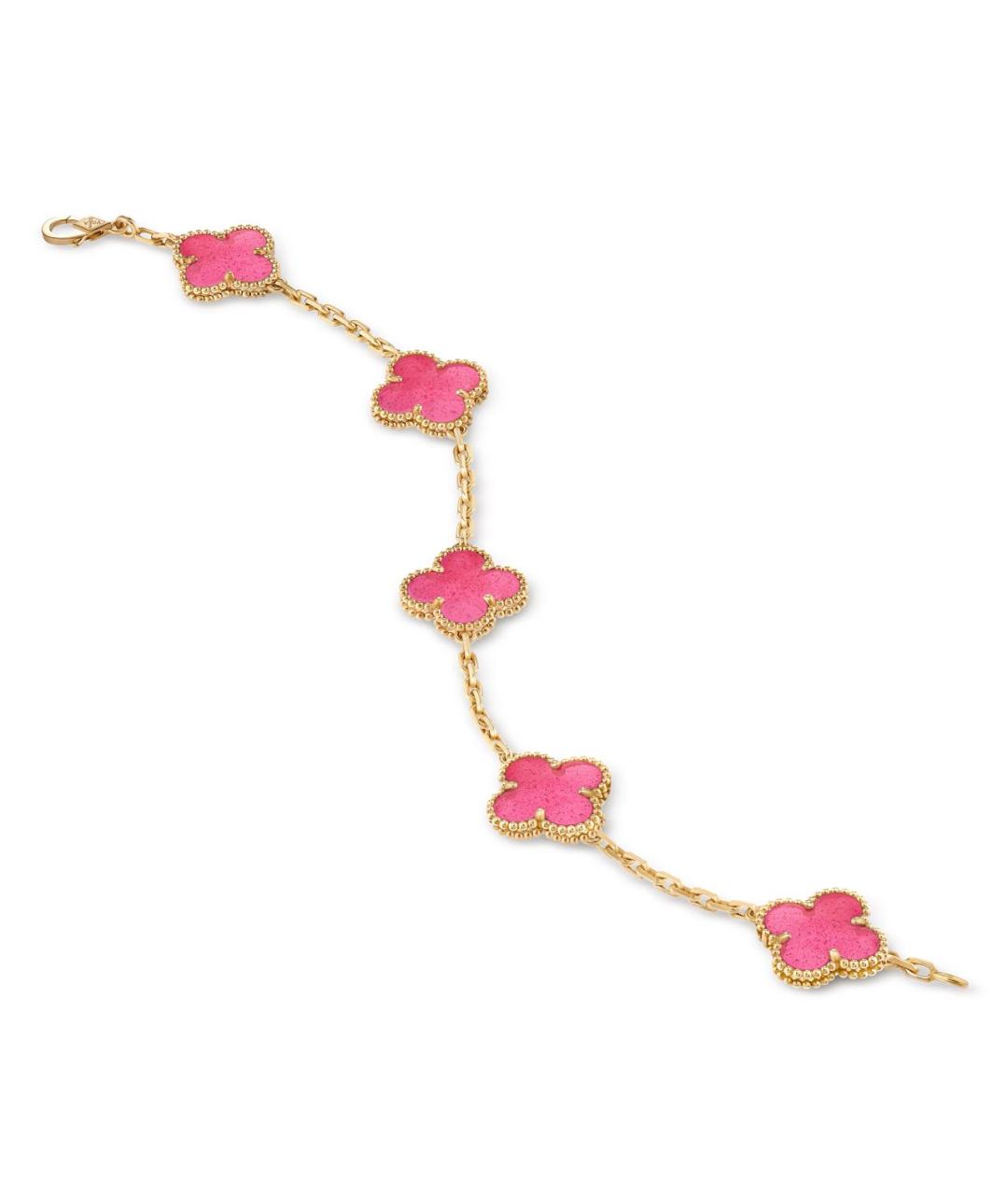 VAN CLEEF & ARPELS Розовый браслет из желтого золота, фото 4