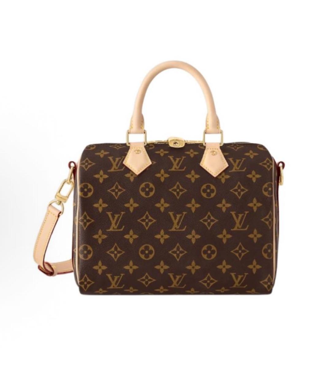 LOUIS VUITTON Коричневая кожаная сумка через плечо, фото 1