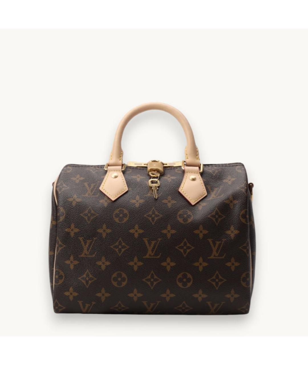 LOUIS VUITTON Коричневая кожаная сумка через плечо, фото 2