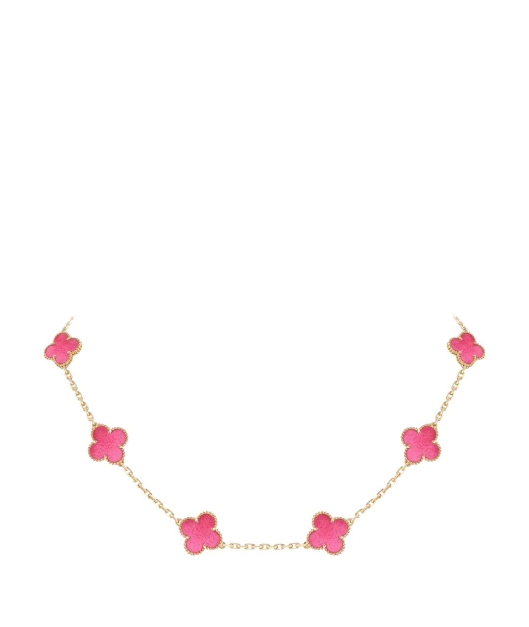 VAN CLEEF & ARPELS Розовое колье из желтого золота, фото 1