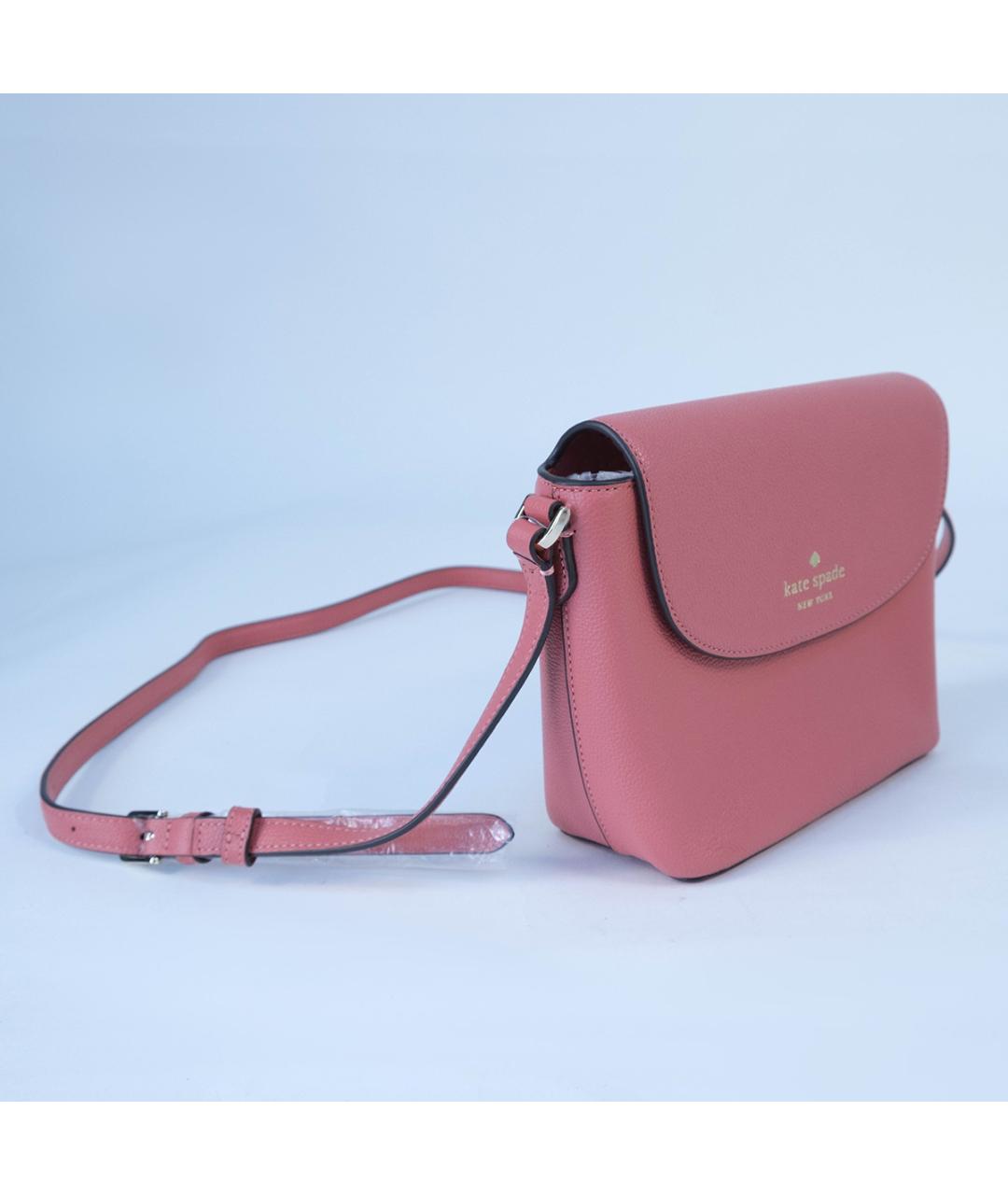 KATE SPADE Розовая кожаная сумка через плечо, фото 3