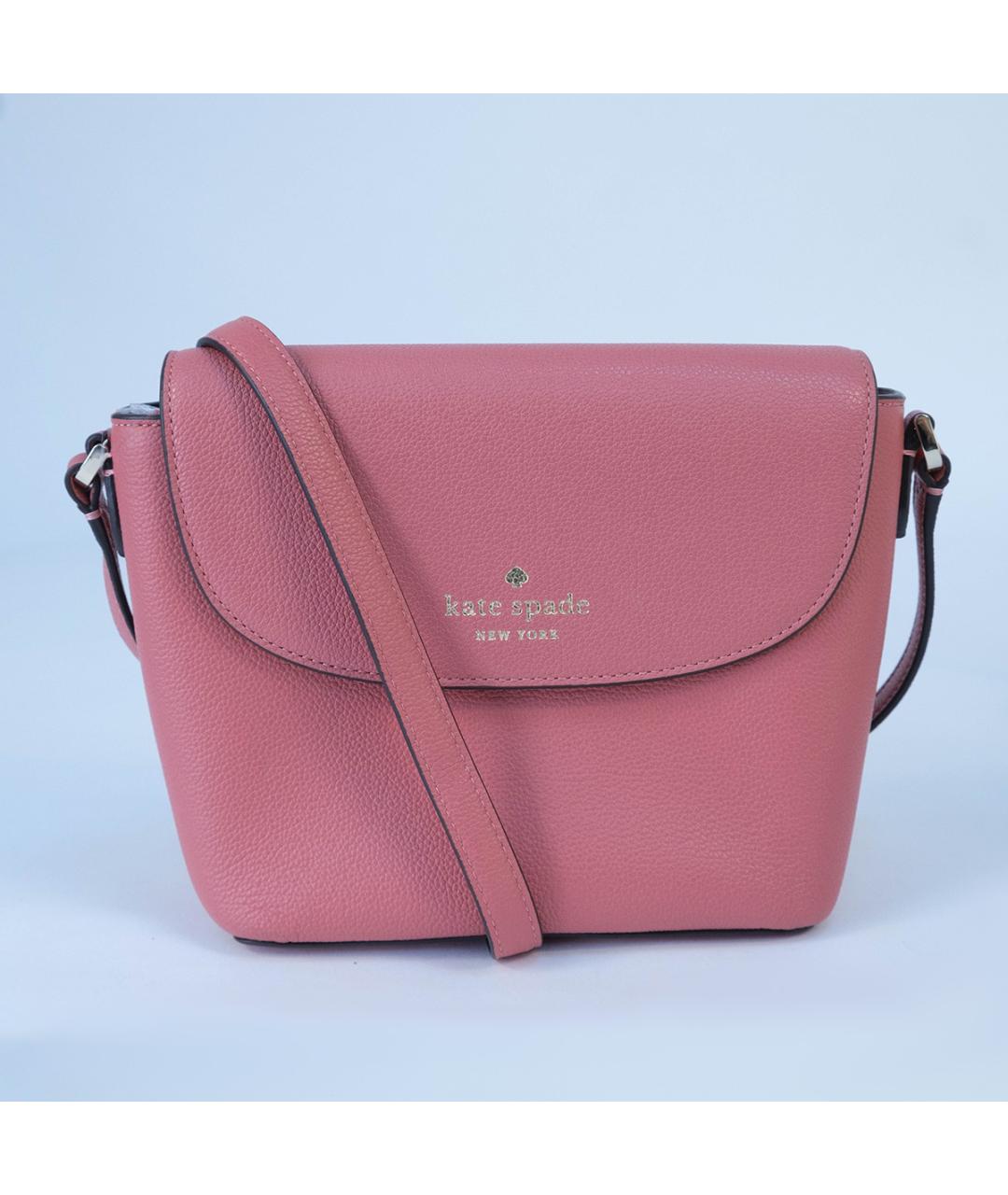KATE SPADE Розовая кожаная сумка через плечо, фото 2