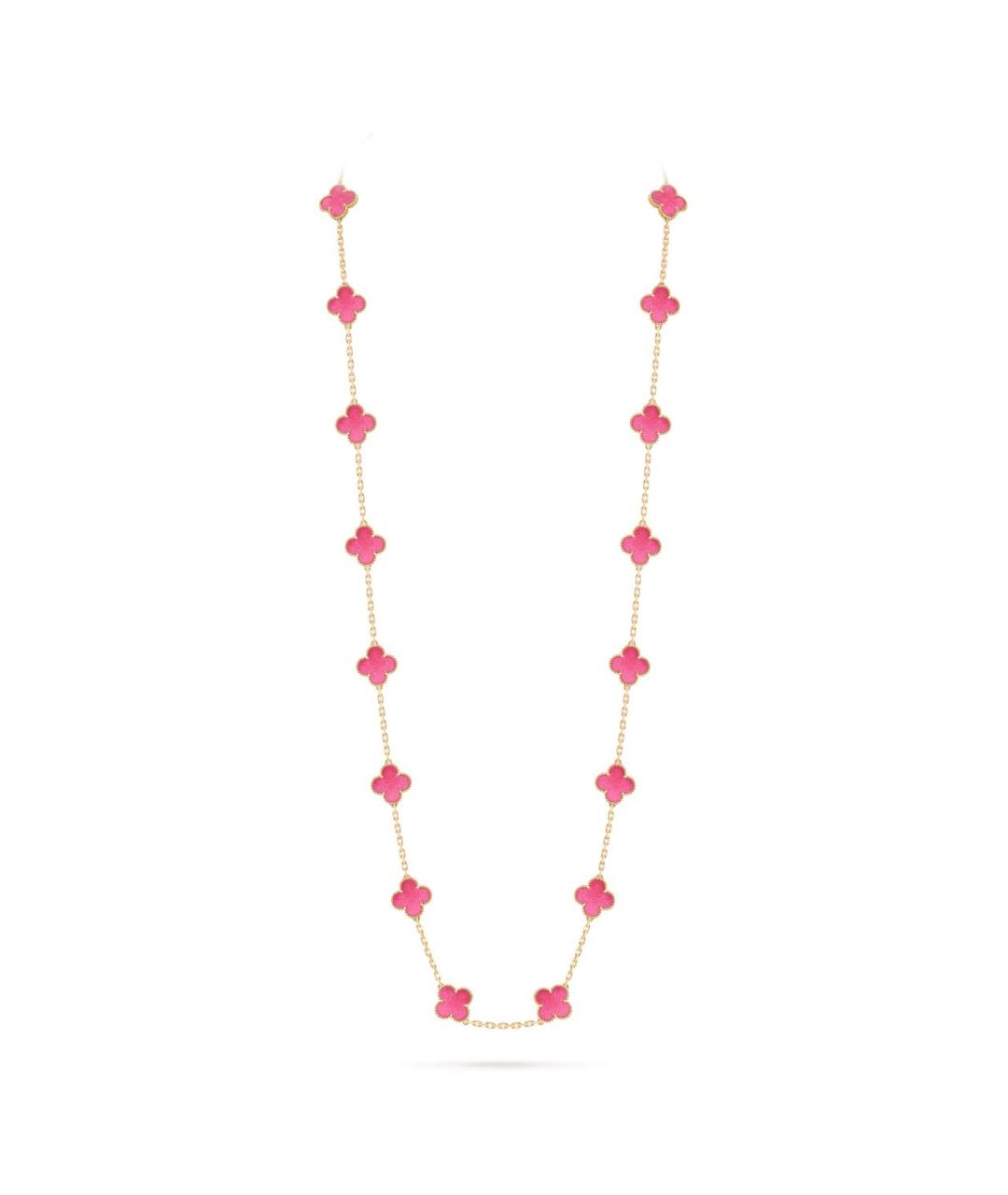 VAN CLEEF & ARPELS Розовое колье из желтого золота, фото 6