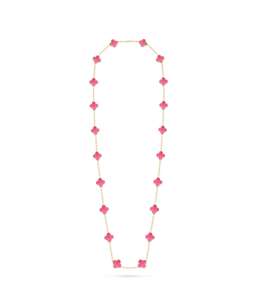 VAN CLEEF & ARPELS Розовое колье из желтого золота, фото 5