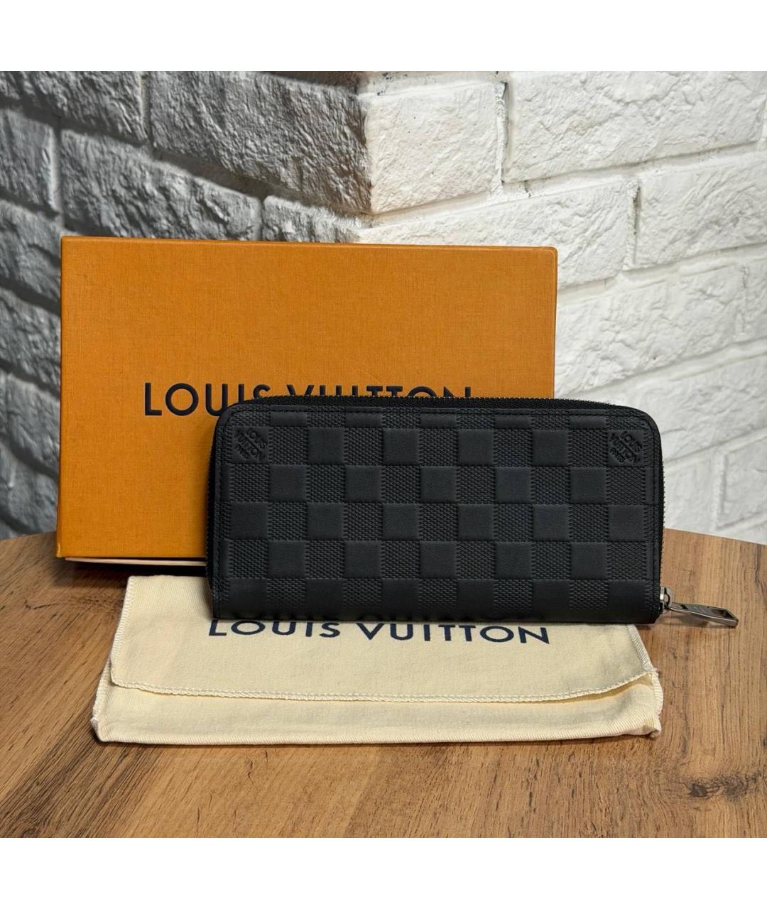 LOUIS VUITTON Черный кошелек, фото 4