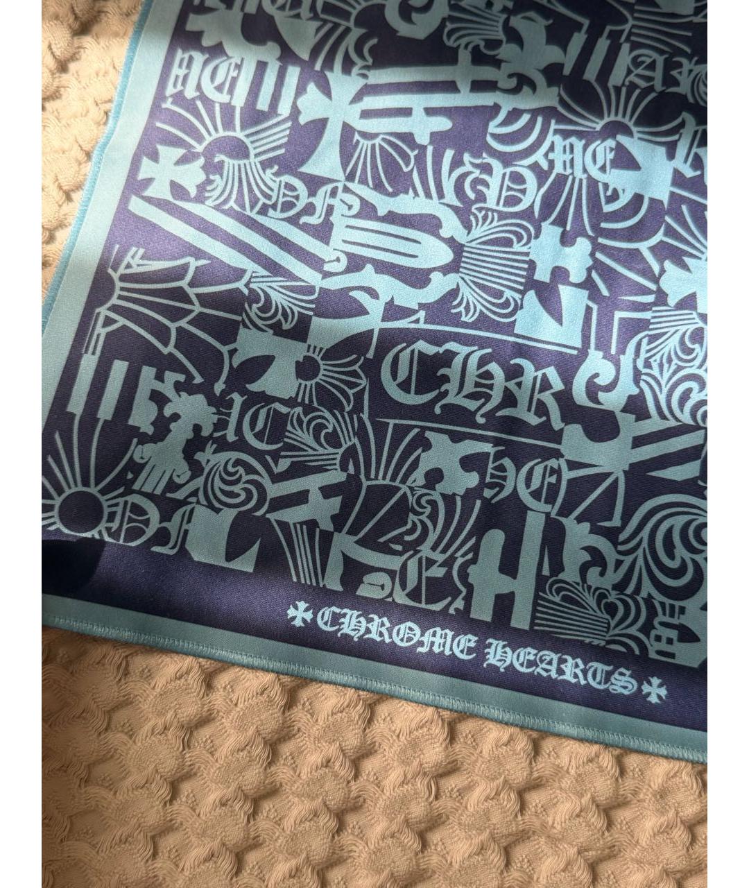 CHROME HEARTS Голубой платок, фото 3