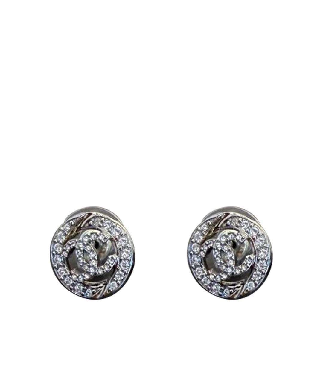 CHANEL Серебряные серьги, фото 1