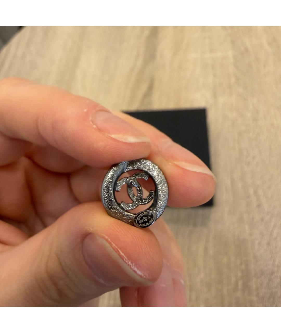 CHANEL Серебряные серьги, фото 2