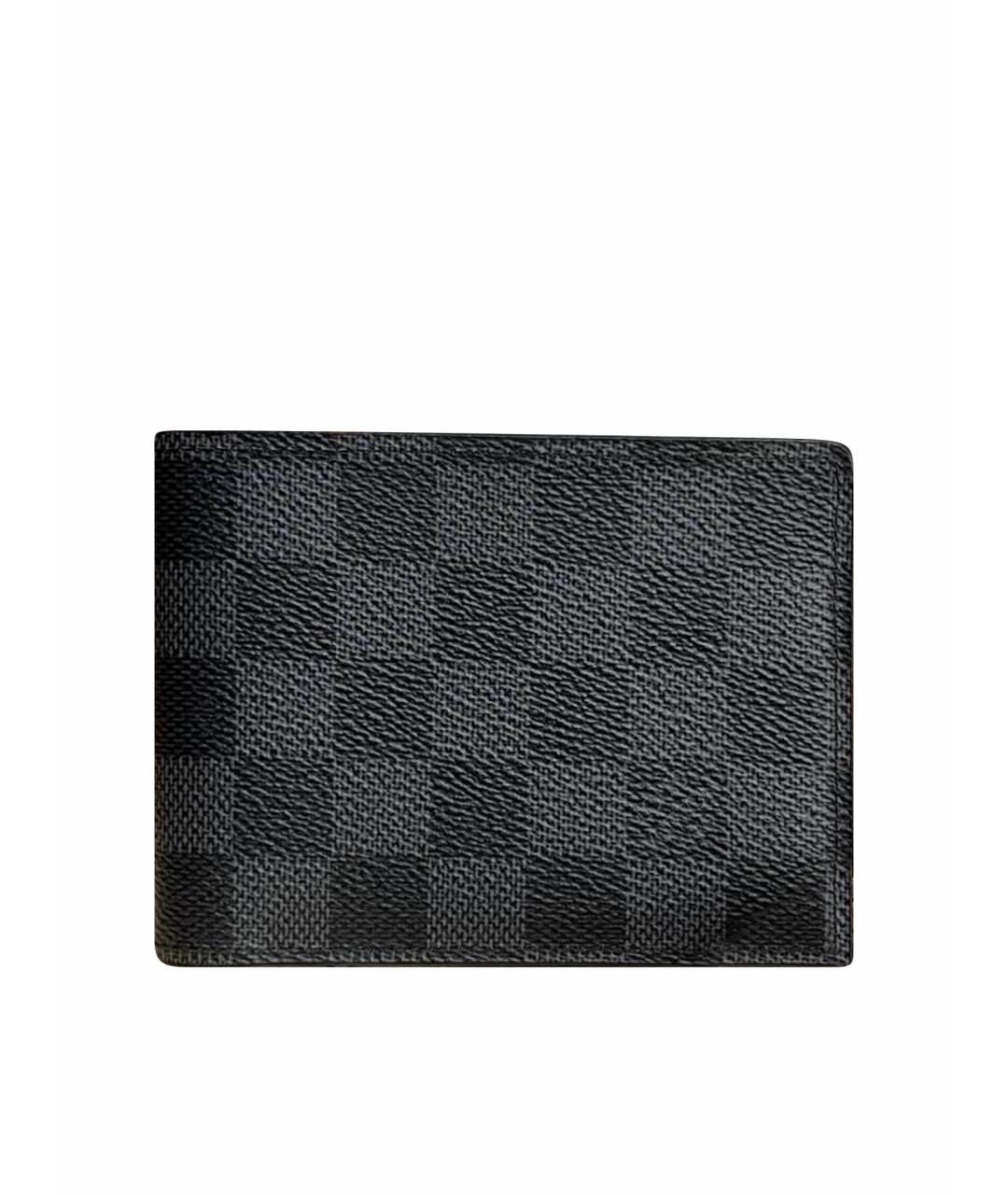 LOUIS VUITTON Антрацитовый кошелек, фото 1
