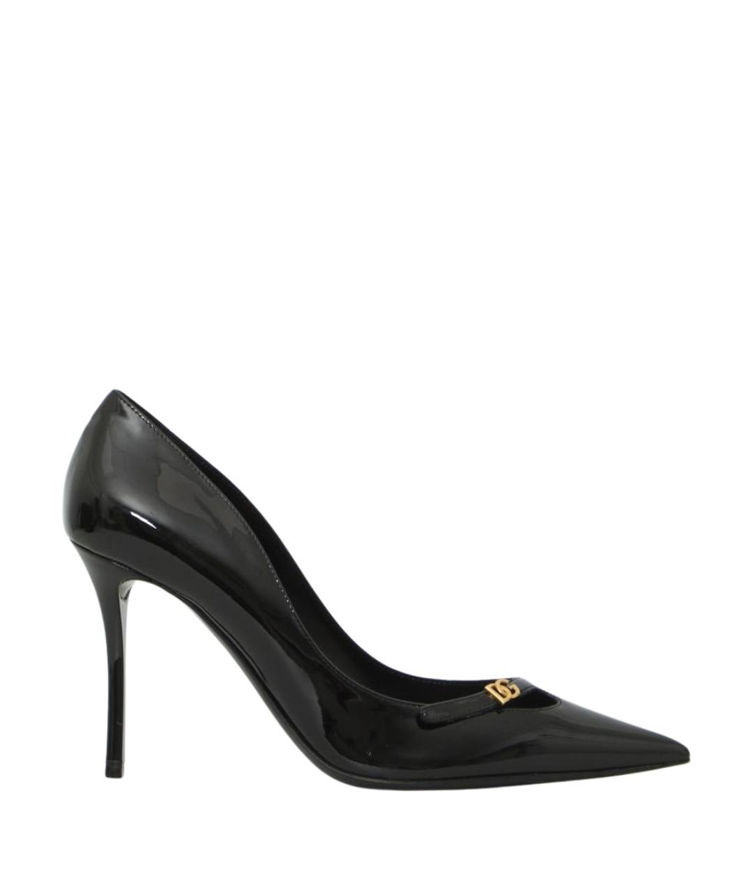 DOLCE&GABBANA Черные туфли из лакированной кожи, фото 1