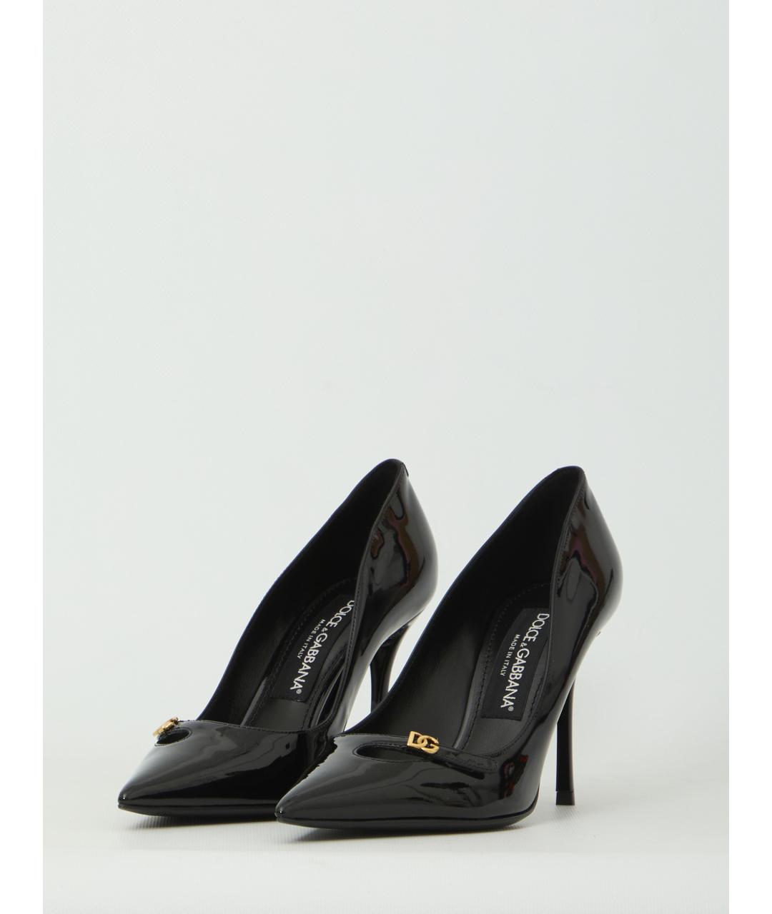 DOLCE&GABBANA Черные туфли из лакированной кожи, фото 2