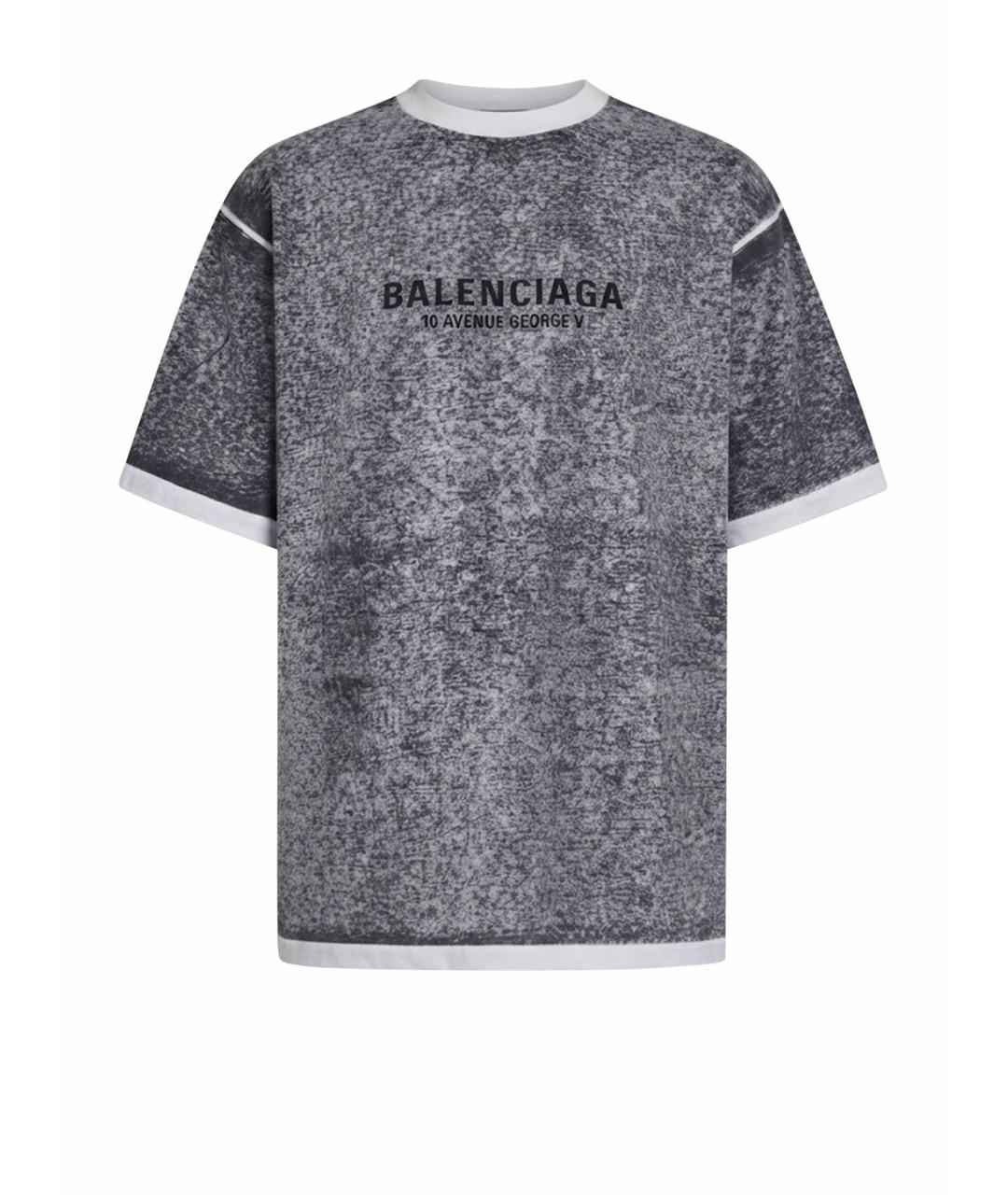 BALENCIAGA Черная хлопковая футболка, фото 1