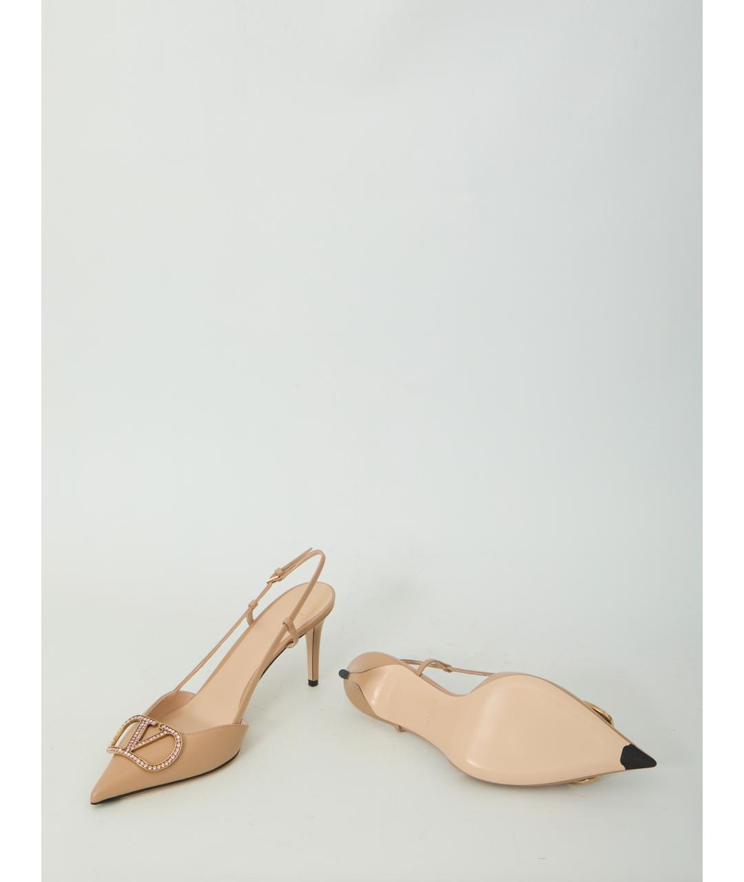 VALENTINO Розовые кожаные туфли, фото 5
