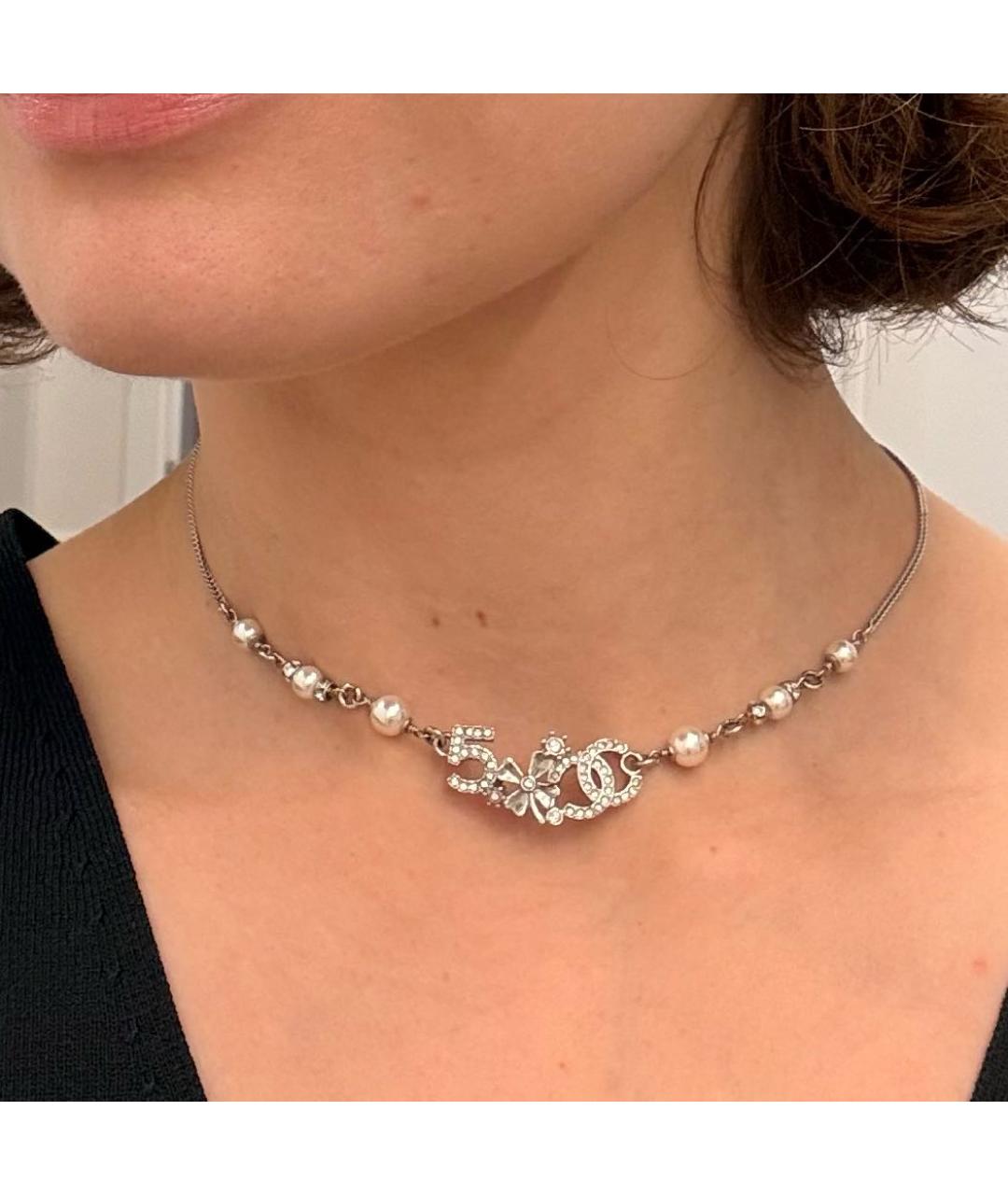 CHANEL Серебряное колье, фото 3