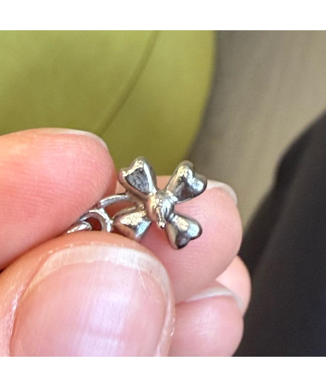 CHANEL Серебряные серьги, фото 3