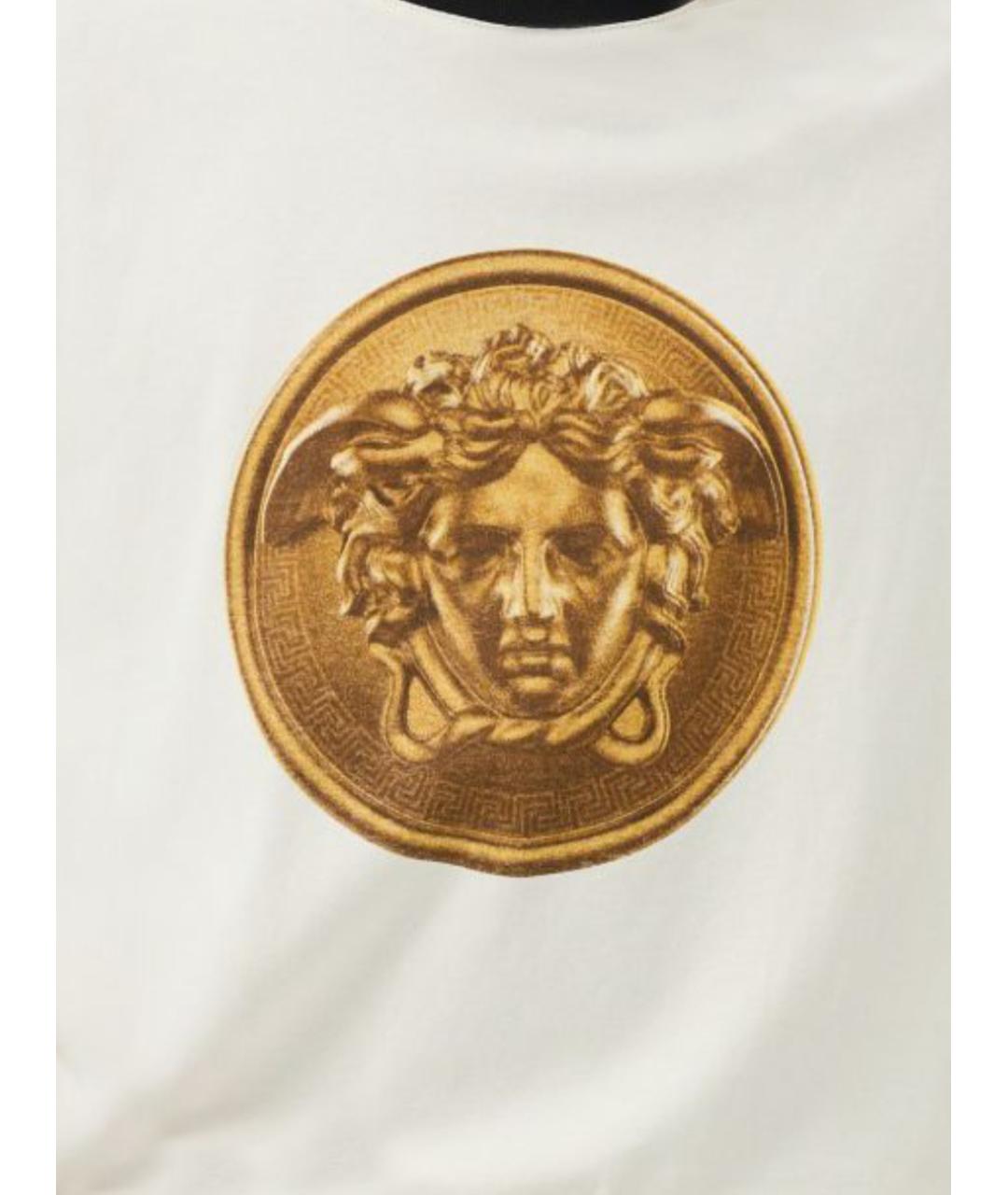 VERSACE Белая хлопковая футболка, фото 2