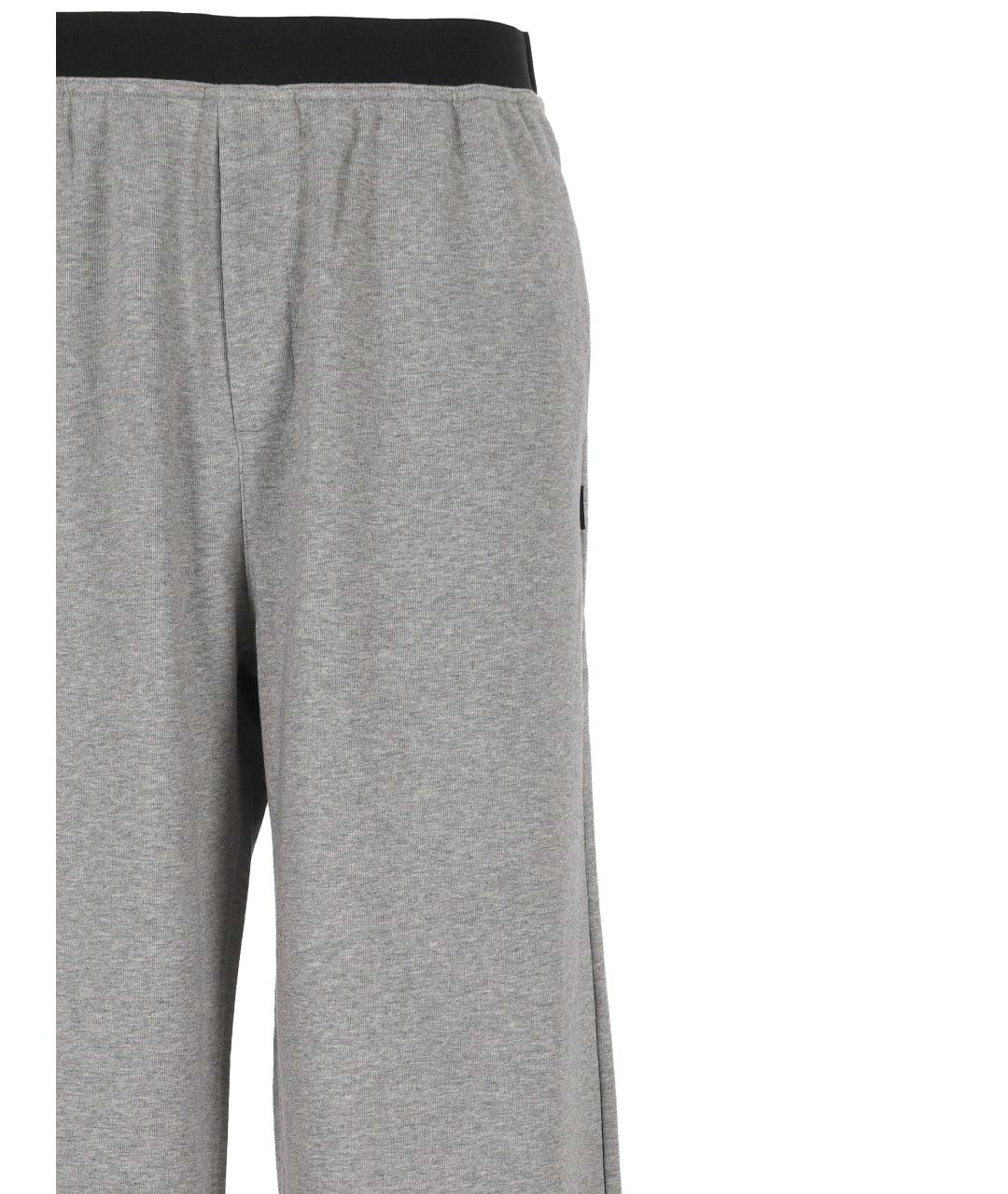 MM6 MAISON MARGIELA Серые хлопковые повседневные брюки, фото 2