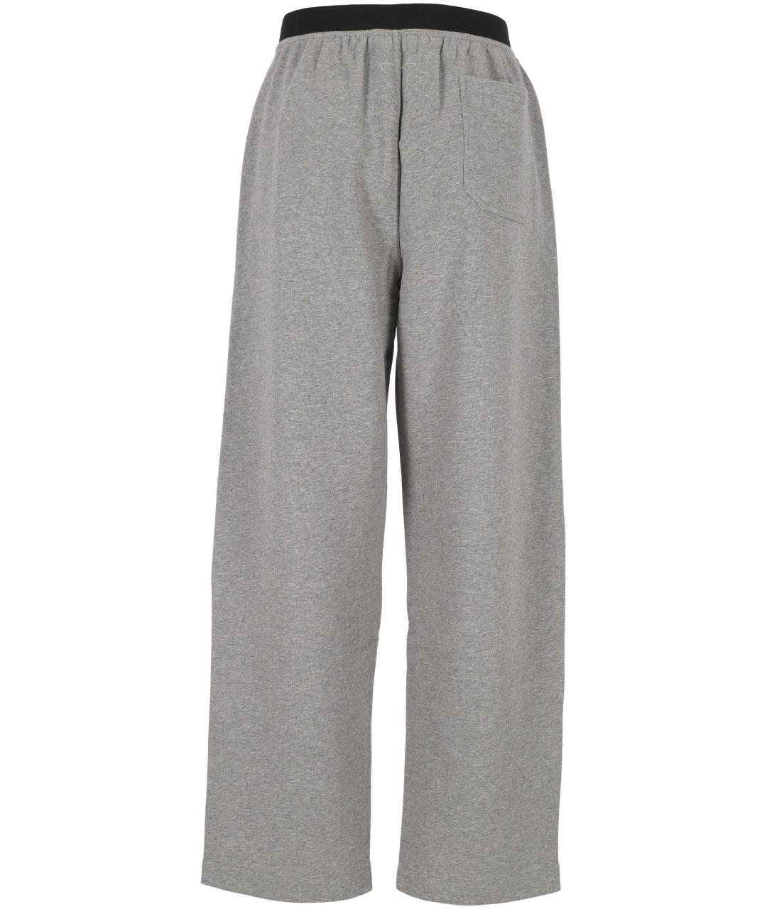 MM6 MAISON MARGIELA Серые хлопковые повседневные брюки, фото 3