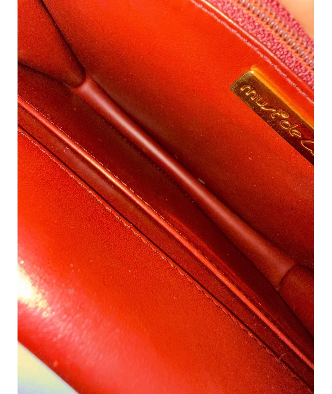 CARTIER Бордовая кожаная сумка через плечо, фото 7