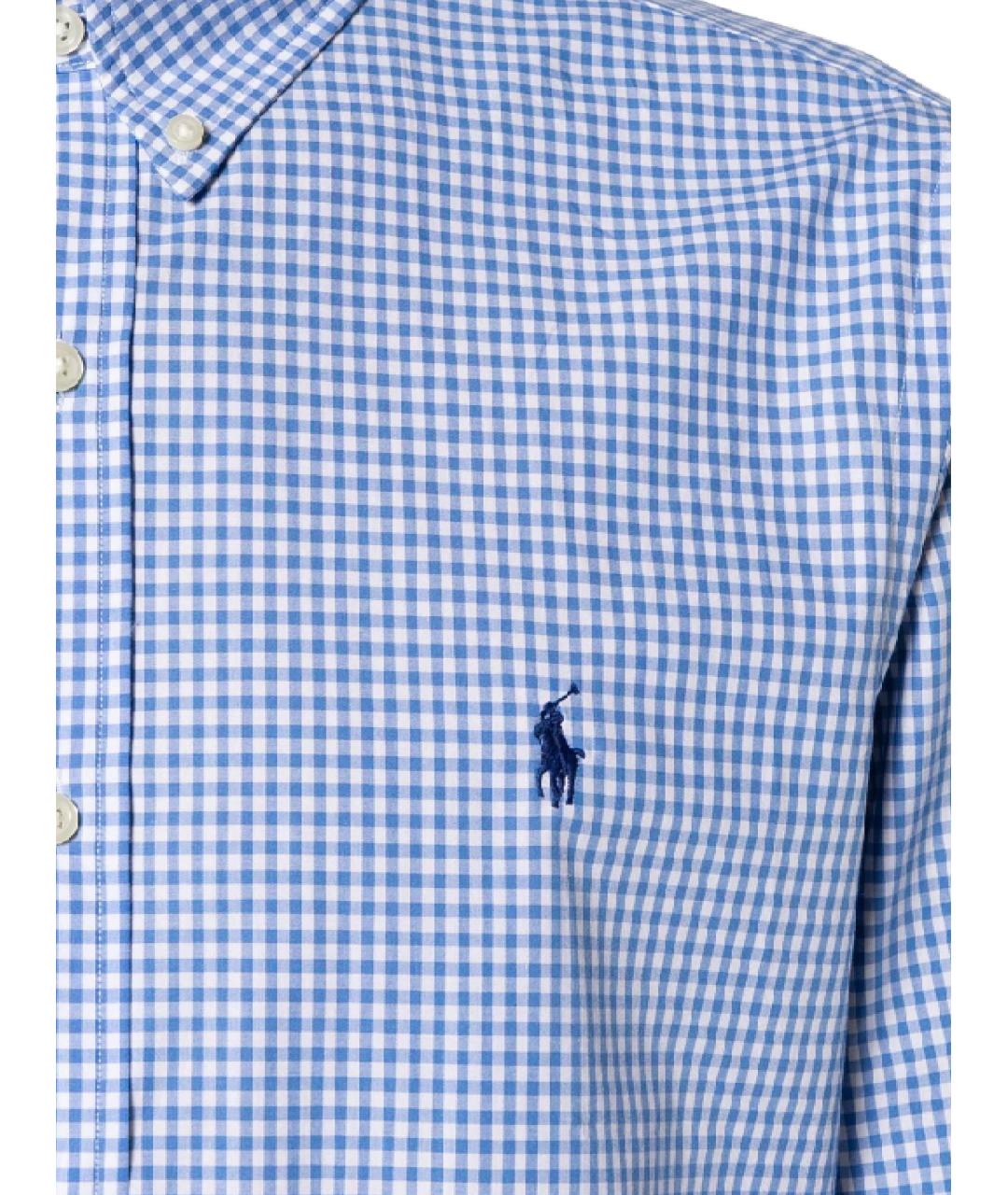 POLO RALPH LAUREN Синяя хлопковая кэжуал рубашка, фото 2