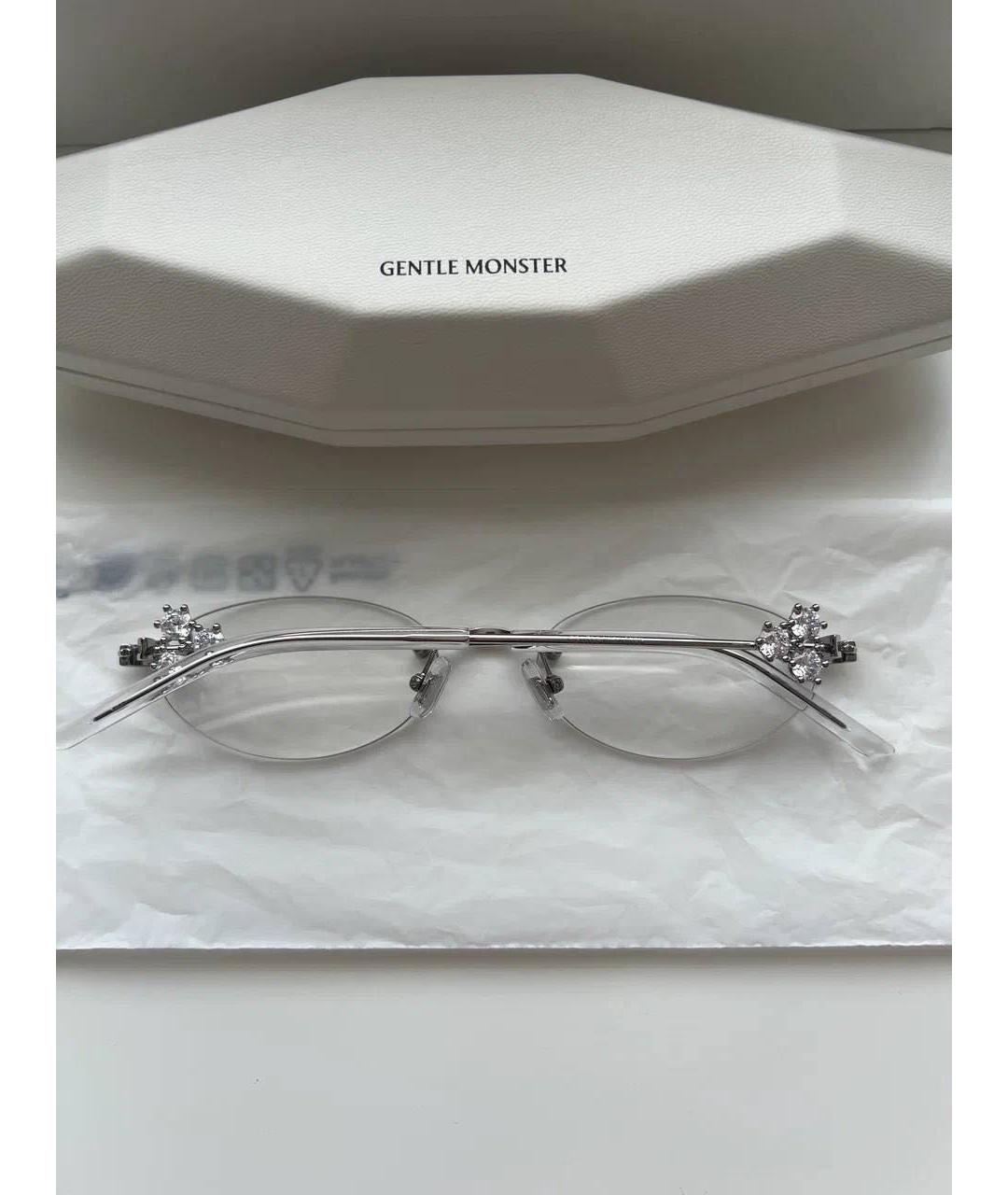 GENTLE MONSTER Серебряные металлические солнцезащитные очки, фото 6
