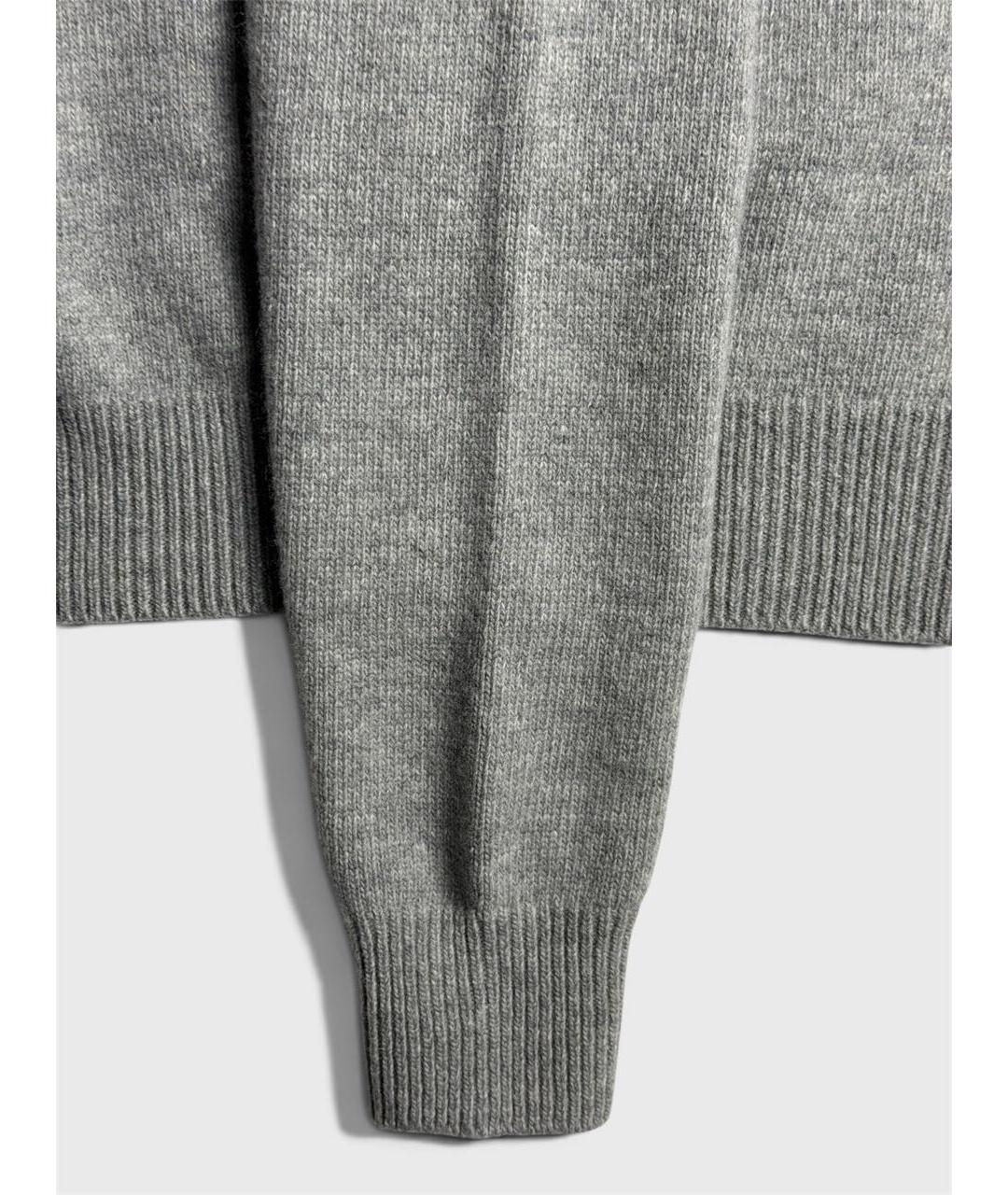 STONE ISLAND Серый шерстяной джемпер / свитер, фото 5
