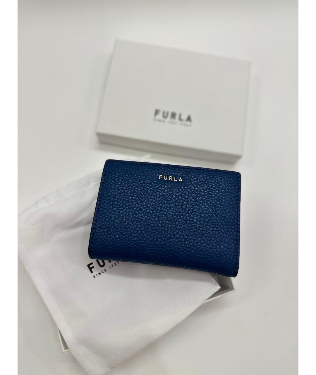 FURLA Синий кожаный кошелек, фото 2