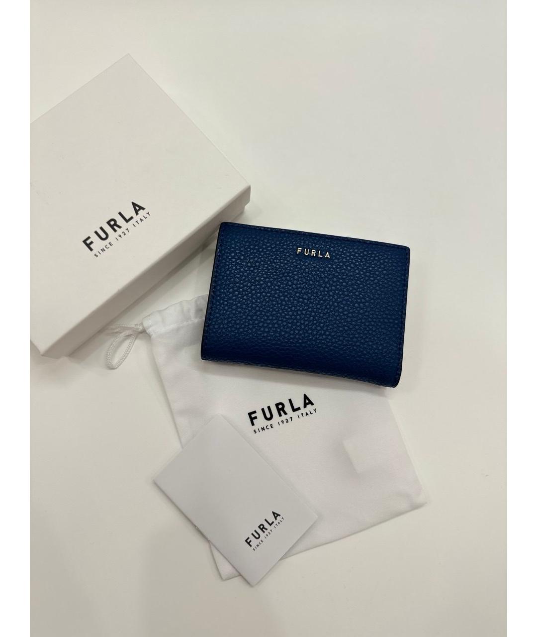 FURLA Синий кожаный кошелек, фото 5