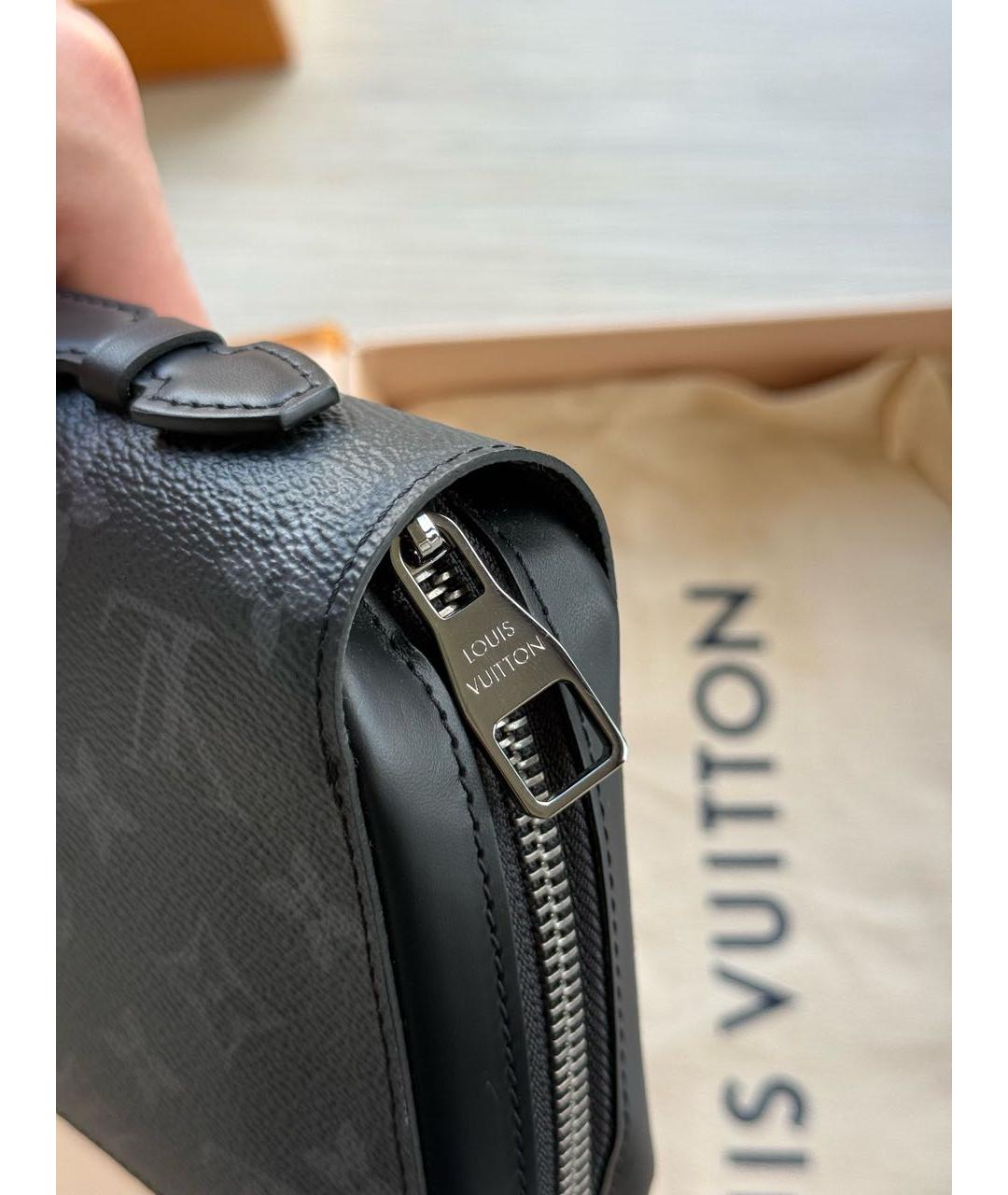 LOUIS VUITTON Черный кошелек из лакированной кожи, фото 4