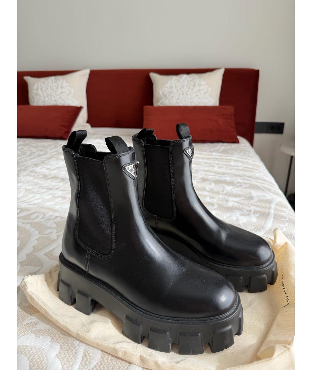 PRADA Черные ботинки, фото 9