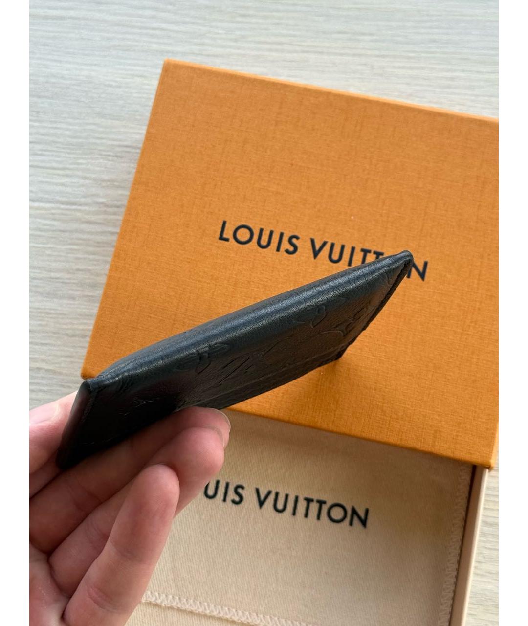 LOUIS VUITTON Черный кошелек из лакированной кожи, фото 4
