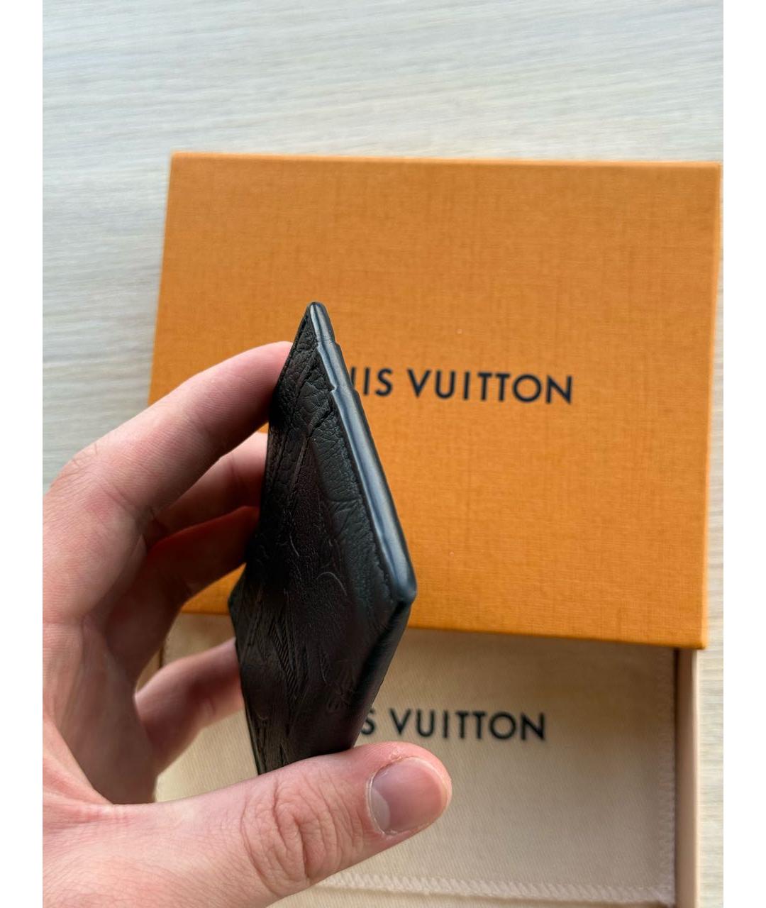 LOUIS VUITTON Черный кошелек из лакированной кожи, фото 3