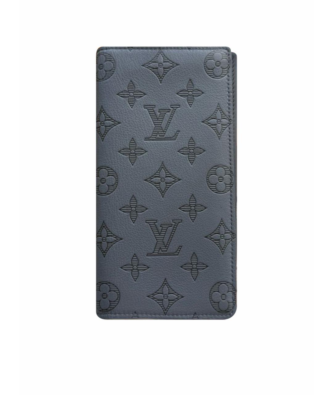 LOUIS VUITTON Серый кожаный кошелек, фото 1
