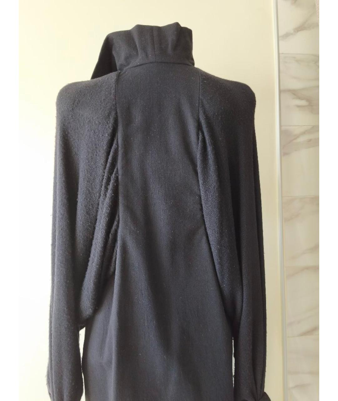 RICK OWENS Черное шерстяное пальто, фото 5
