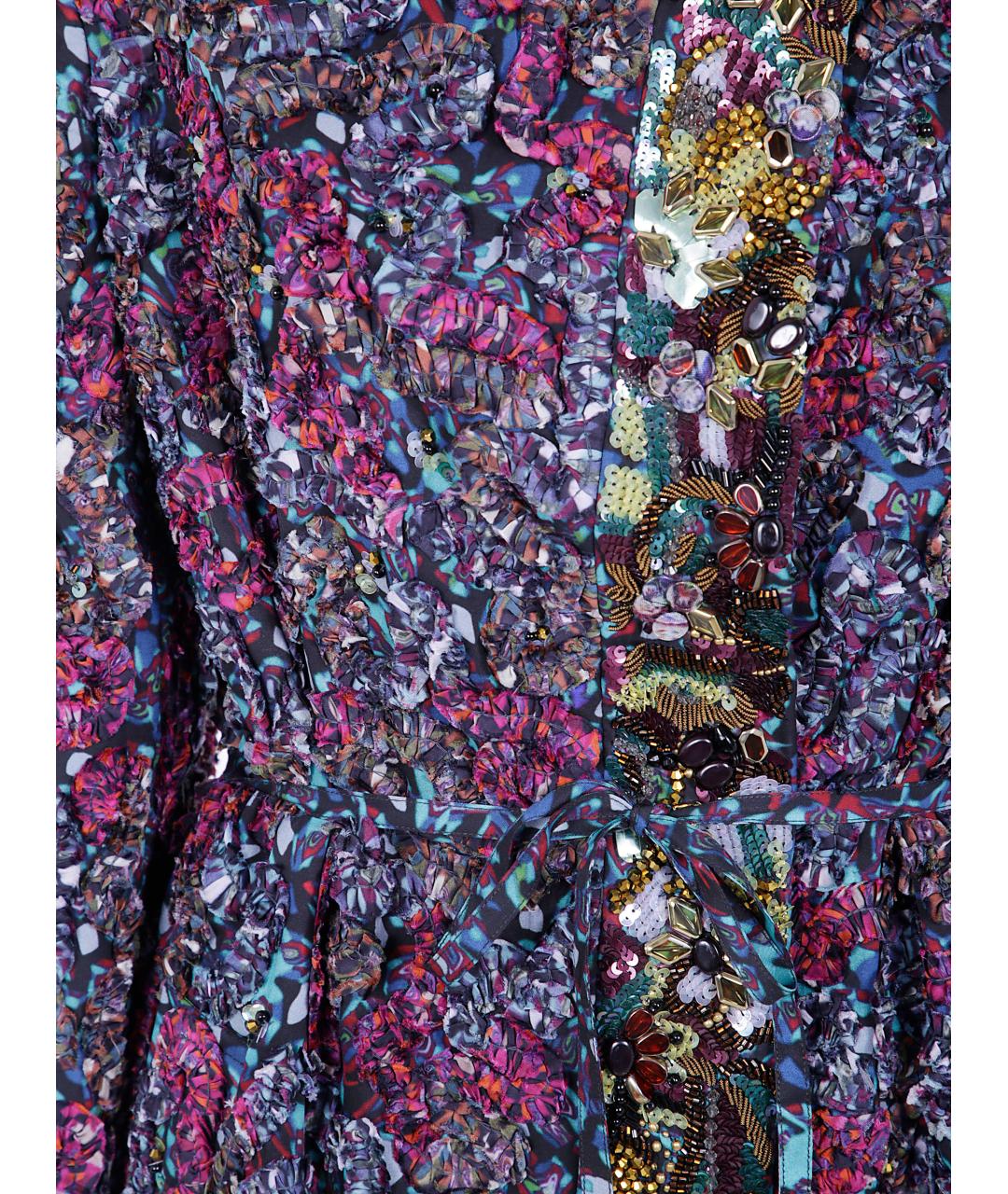 DRIES VAN NOTEN Мульти купровое пальто, фото 5