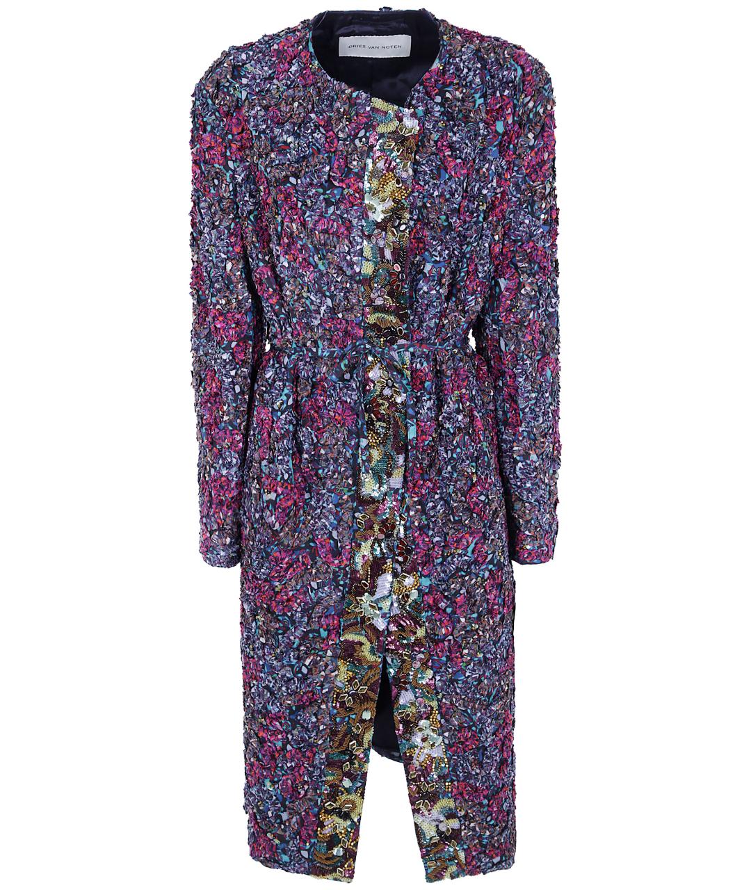 DRIES VAN NOTEN Мульти купровое пальто, фото 1