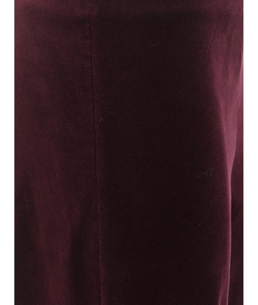 ANTONELLI FIRENZE Розовые хлопковые прямые брюки, фото 3