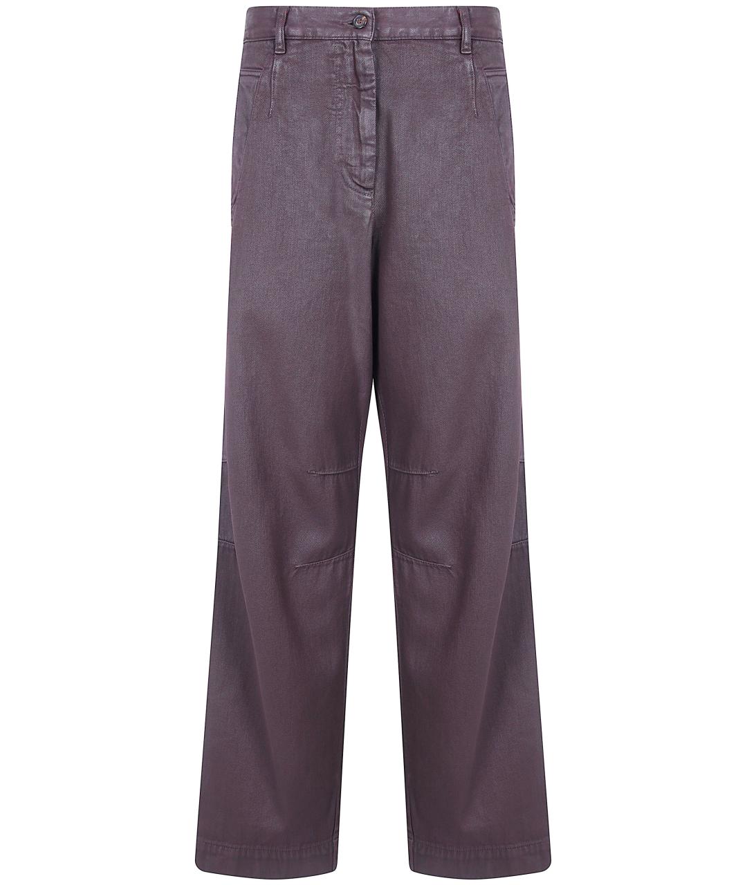 DRIES VAN NOTEN Розовые хлопковые прямые джинсы, фото 1