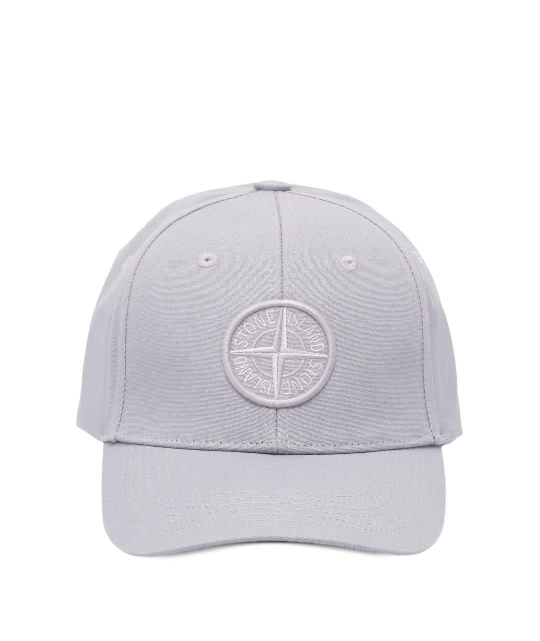 STONE ISLAND Серая хлопковая кепка/бейсболка, фото 1