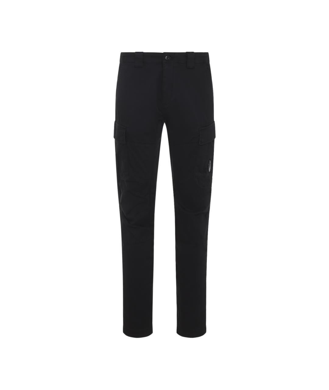 CP COMPANY Черные хлопковые повседневные брюки, фото 1